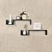 Shelving Solution S Style Wall Mount Shelf, Set of 2 Black