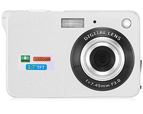 Digital Camera, Yudeg 2.7" Mini Video Camera Camcorder HD 720P Digital Point Shoot Camera Camcorder for Kids Christmas&Birthday Gift (Silver)