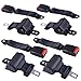 ZeHuoGe 4PCS Golf Cart Seat Belt and Bracket Kit Retractable for TXT&RXV of EZGO, Yamaha Drive, DS of Club Car 4 PCS Seat Belts with Buckles (4PCS)