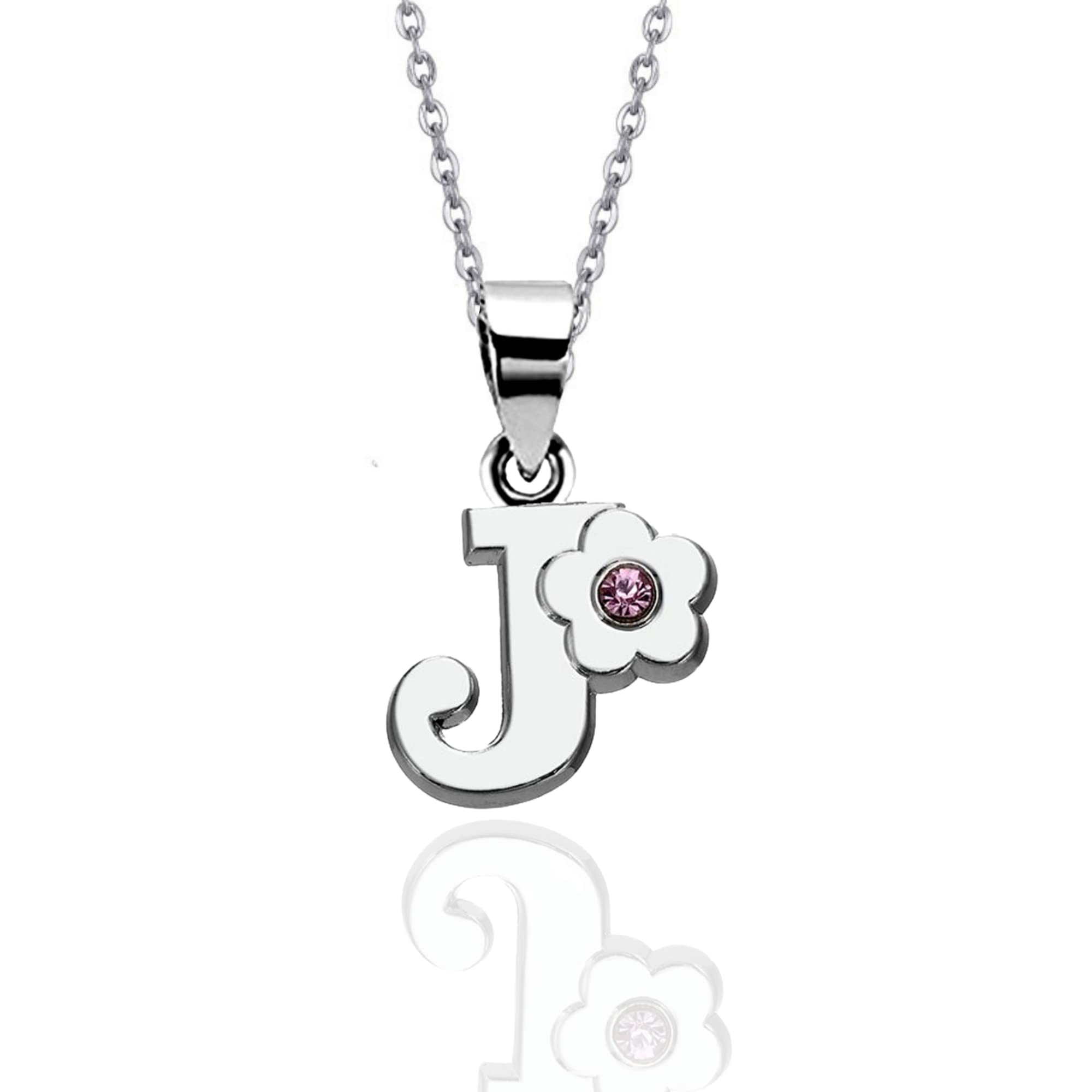 JennyWrenJewels Children's Initial Letter A-Z Pendant Necklace | Gifts for girls birthday, christmas, party | Personalised Jewellery Gift for daughter, niece, friend, sister