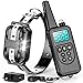 F-color Dog Training Collar with Remote - Waterproof Dog Shock Collar for Dogs with Anti-Lost Light Beep Vibration Shock (1-Pack PVC Collar in Black)