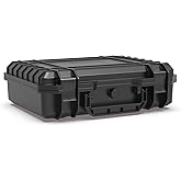 Ant Mag Waterproof Hard Case with Pick & Pluck Foam - 9.2x6.5x2.7 inch Interior - Protective Travel Storage Box for Camera, Drone, Tools & Electronics