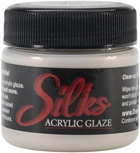 Luminarte Silks Acrylic Glaze Jar, 1-Ounce, Iridescent Red by Luminarte
