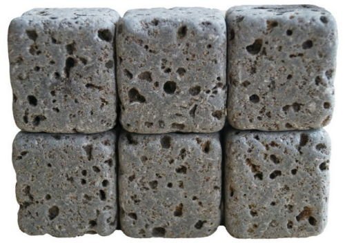6 Eco Bricks - Water Clarifying Aquarium Decor Stones - 100% Natural Lava Rocks