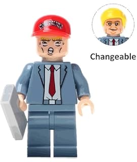 donald trump lego wall set