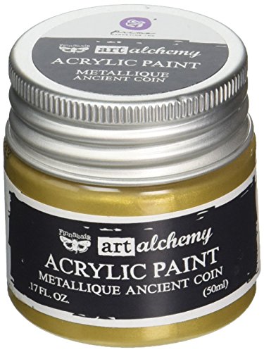 Prima Marketing 963057 Finnabair Art Alchemy Acrylic Paint, 1.7 fl. oz, Metallique Ancient Coin