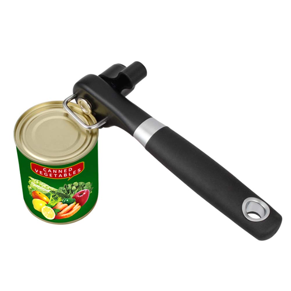Omabeta Can Opener Handheld , Safe Cut Can Opener , Stainless Steel Multi Functional Manual Cans Opener Professional Tin Opener , for Home Kitchen Restauran