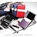 Padike PU Leather Business Card Holder for Women Slim Pocket Business Name Card Holder Stainless Steel Business Card Case with Magnetic Shut (Purple)