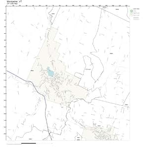 Amazon.com: ZIP Code Wall Map of Montpelier, VT ZIP Code Map Laminated