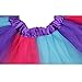 Jastore Little Kids Girls Layered Cute Ribbon Tutu Skirt Ballet Party Dress (Large/5-8 Years, A)