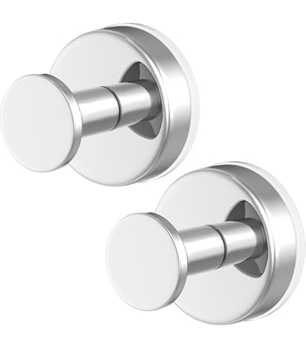 PMMASTO Suction Cup Towel Hooks – Stainless Steel Gold O-Shape, Strong Adhesive Base For Bathroom, Kitchen & Glass Doors (2-Pack)