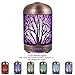 Essential Oil Diffuser COOSA 100ml Metal Ultrasonic Aroma Diffuser Cool Mist Humidifier Aromatherapy Diffusers with Color Changing Light Auto Shut-off for Baby Home Office Spa Yogathumb 1