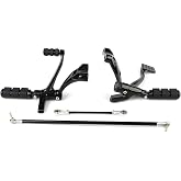 XMT-MOTO Forward Controls Pegs Levers Fit For Harley Sportster | Motorcycle Forward Controls Kit,Fit For Harley Sportster 1200 883 XL Iron 2004-2013,Chrome