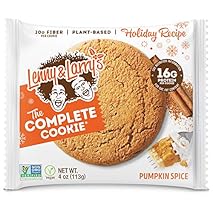 Lenny & Larry's The Complete Cookie, Pumpkin Spice, Soft Baked, 16g Plant Protein, Vegan, Non-GMO, 4 Ounce Cookie (Pack…
