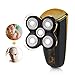 Wet Dry Men's Shaver Bald Head Shaver,2 in 1 Professional Cordless Electric Waterproof Rotary Shaver Bald Head Shaver for Man with 5 floating head,fast USB Recharge Trimmer for Travel Or Home