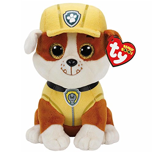 TY 41209 - Paw Patrol, Rubble mit glitzer Augen, 15 cm – Bild 5