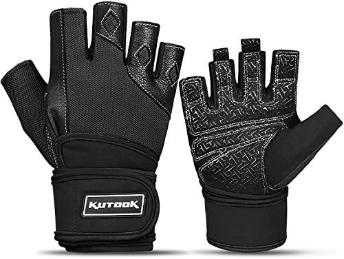Kutook Workout Gym Weight Lifting Gloves Double Protection Breathable Ultralight Men Women