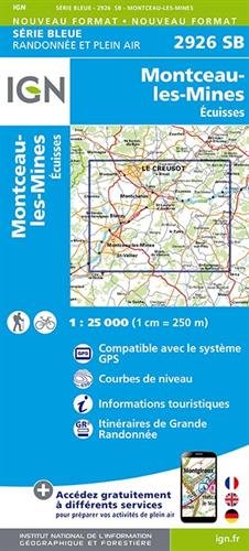 Montceau-les-Mines - Ecuisses 2014: IGN2926 by (Map)