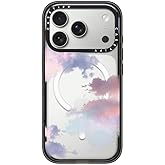 CASETiFY Impact iPhone 17 Pro Case [Slim/Compatible with Magsafe / 8.2 ft. 4X Military Grade Drop Protection] - Clouds - Clear Black