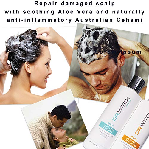 Scalp Relief Hair Growth Shampoo Conditioner Organic Ingredients for