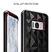 Ringke Air Prism Compatible with Galaxy S8 Case 3D Vogue Design Chic Ultra Rad Pyramid Diamond Pattern Flexible Jewel Textured Protective TPU Cover for Galaxy S8 2017 - Ink Black