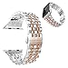AmzAokay Stainless Steel Band Compatible with Apple Watch Ultra 2/Ultra/Series 10–1 & SE/SE2, Adjustable Metal Strap for 38mm 40mm 41mm 42mm 44mm 45mm 49mm iWatch