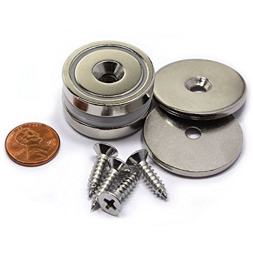 Pack of Two CMS Magnetics Neodymium Cup Magnets Dia 1.26