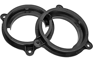 Cryfokt 6.5in Speaker Adapter Bracket Ring with Wire Harness Fit for Nissan Murano Sentra 2000‑2019, Black Speaker Adapter fo