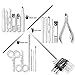 KEZAY Manicure Pedicure Set 18 in 1,Stainless Steel Grooming Kit Include Nail Clippers Set and Pedicure Tools with Best Leather Travel Case and Gift Box for Women Men or Family