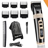 Professional Electric Hair Clippers For Men, Household USB LED Display Rechargeable, Best Hair Trimmer For Boy & Kids, Hair Cutting Cape Gift Set Haircut Kit