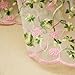 Lace Fabric Organza Pink Flower Embroidery Wedding Fabric 51