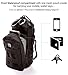 Water Bottle Carrier with Shoulder Strap for Walking 1l or 2 liter Water Bottle Holder Bag - Great for Sport Running Bicycle and Hiking 16 Oz to 40 oz - Molle Pouch Hydration Black - by P&P4EVER