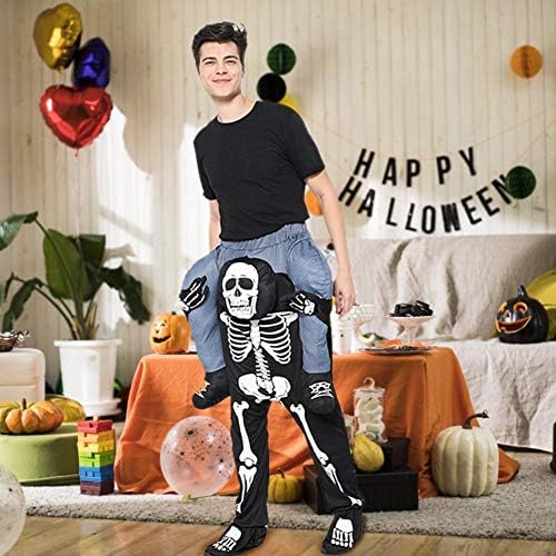 pegtopone Halloween Costume, Men's Women's Halloween Piggy Back Funny Piggyback Costume - With Stuff Your Own Legs, For COS Party Stage Performance Clothing, 113 * 68cm