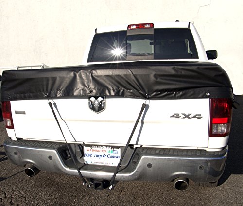 Tarp, Heavy Duty, Black 5' X 5' Feet Waterproof, 18 Oz. Vinyl w/Reinforced Edges (5' X 5' Feet, Black)