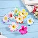 Mudder 24 Pieces Hawaiian Plumeria Flower Hair Foam Hawaii Hair Clips (2.75 Inch)