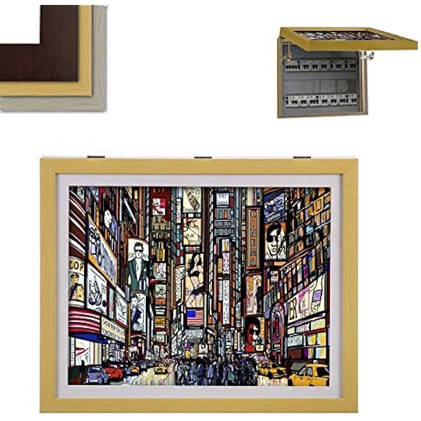 D,casa - Tapa Contador tamaño Extra Grande 54 cm - Marrón: Amazon.es: Hogar