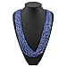 Bocar Long Multiple Row Handmade Beaded Statement 33