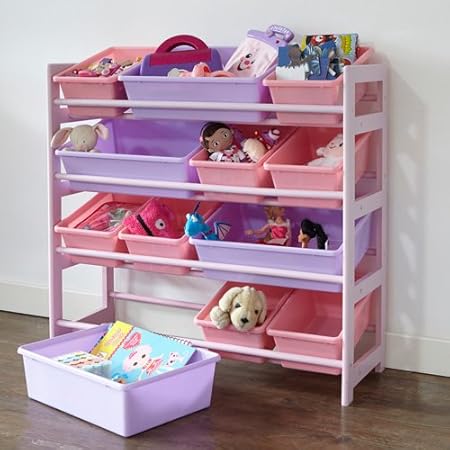4 tier toy storage unit