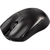 be quiet! Dark Perk Sym PC Gaming Mouse, 55g Lightweight, 32,000 DPI | Ultra-Long Wireless Battery Life, 8,000Hz Polling Rate, PixArt PAW3950 Sensor, Optical 70m switches, 100% PTFE Glide Skates