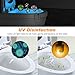 16-Color UV Sanitizer Toilet Night Light Gadget, Motion Sensor Activated LED Lamp, Fun Bathroom Lighting Add on Toilet Bowl Seat w/Aromatherapy Air Freshener - Novelty Gifts for Adults, Kids, Toddler