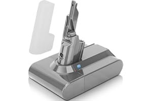BOETPCR Upgraded 6000mAh V7 21.6V Lithium-ion Replacement for V7 Battery Compatible with SV11 V7 Motorhead V7 Trigger V7 HEPA V7 Car+Boat V7 Absolute V7 Fluffy Handheld Vacuum Cleaners (Silver)