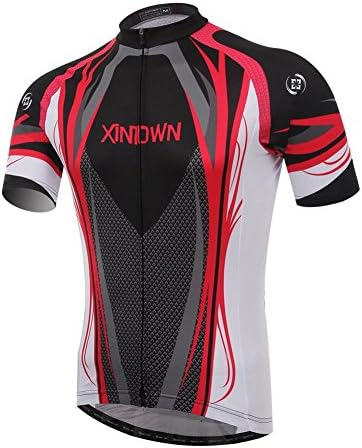 Rotibox Men's Pro Team Cycling Jersey Breathable UV Protection Short Sleeve Outdoor Sports Dry Fast Shirt