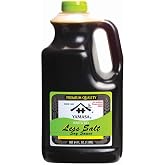 Yamasa Less Salt Soy Sauce. Low Sodium, Preservative Free, Kosher Premium Soy Sauce, 64 fl. oz. bottle (Pack of 1)