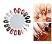 Dadiii Christmas Nail Stickers Art Gilt-edged Tattoo Decals Self-adhesive Sticker Nail Wraps with Christmas Designs (4 sheets)
