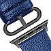Fullmosa Leather Bands Compatible with Apple Watch Band 42mm 41mm 40mm 38mm for Women Men, Top Grain Genuine Leather Strap for iWatch Series 11/10/9/8/7/6/5/4/3/2/1,SE3/2/1, Dark Blue/Smoky Grey