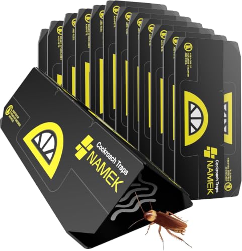 20-Pack Cockroach Glue Traps, Non-Toxic Safe for Kids & Pets Indoor Adhesive