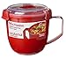 Sistema Microwave Collection Soup Mug 31.7oz, Red 1109ZS, 4 Cup