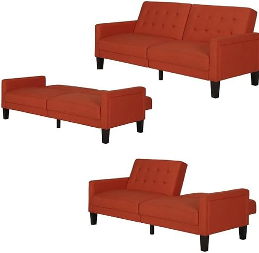Amazon Com Convertible Couch Bed Heavy Duty Modern Buttoned