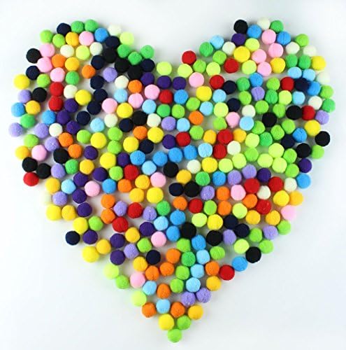 Crafty Guy's Original Arts and Craft 2cm Pom Poms, Perfect for Projects and Activities, Easy to Glue (300 pack)