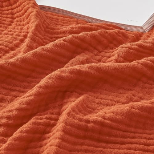 EMME Musselin Decke 230x230 Baumwolle Oeko-TEX Melange Kuscheldecke
